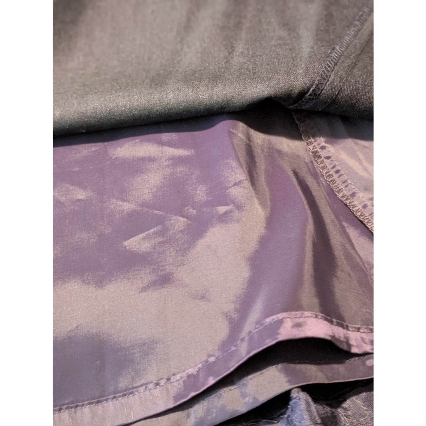 Talbot's Purple Wool Stretch Fully Lined Panel Flare Skirt Women's Plus Size 12W