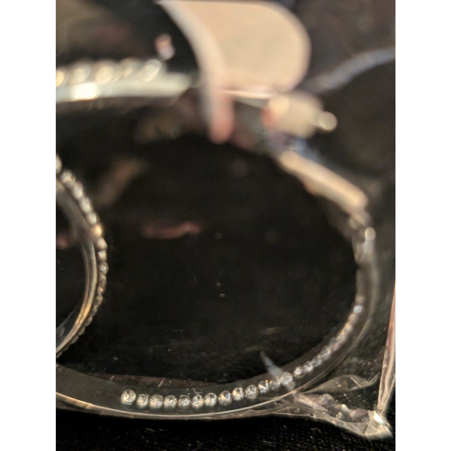Zaxie by Stephanie Taylor Play It By Ear Rhinestone In & Out Hoop Earrings NWT