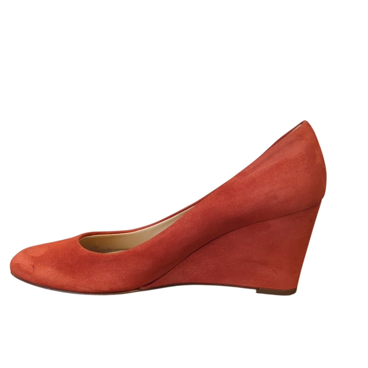 J. Crew Made in Italy Martina Red Suede Wedges Women's Size 9