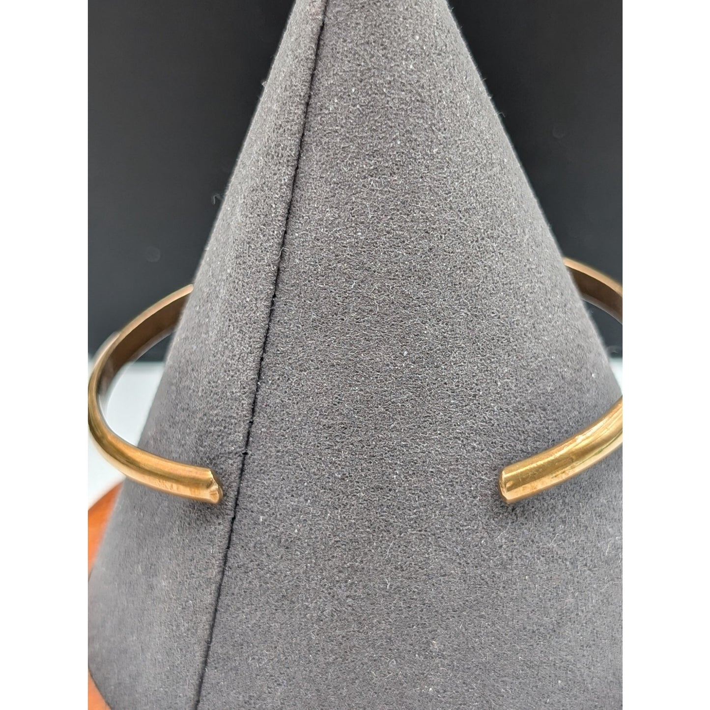 Hina's Treasures Artisan Designed Lehua Moon Phase Gold Filled Cuff Bracelet