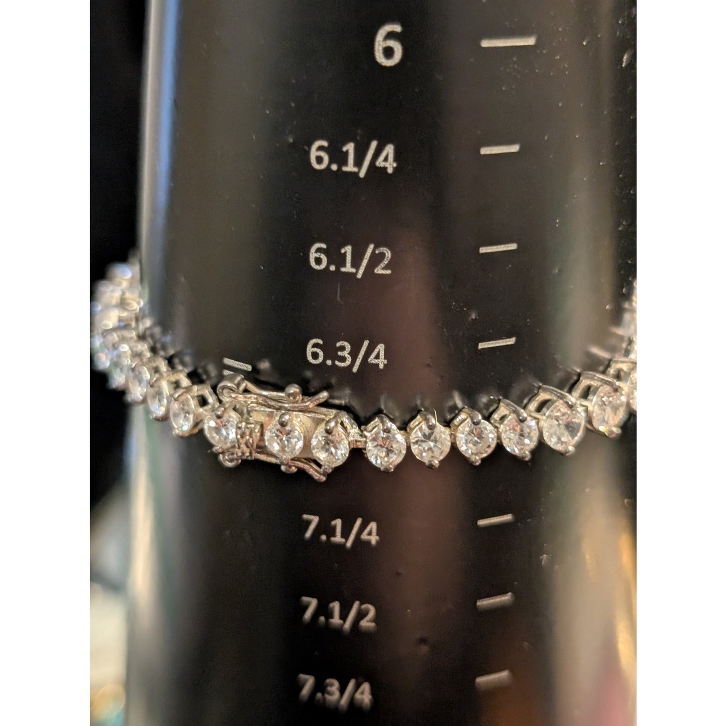 Gorgeous Graduated Large CZ 925 Sterling Silver Tennis Bracelet