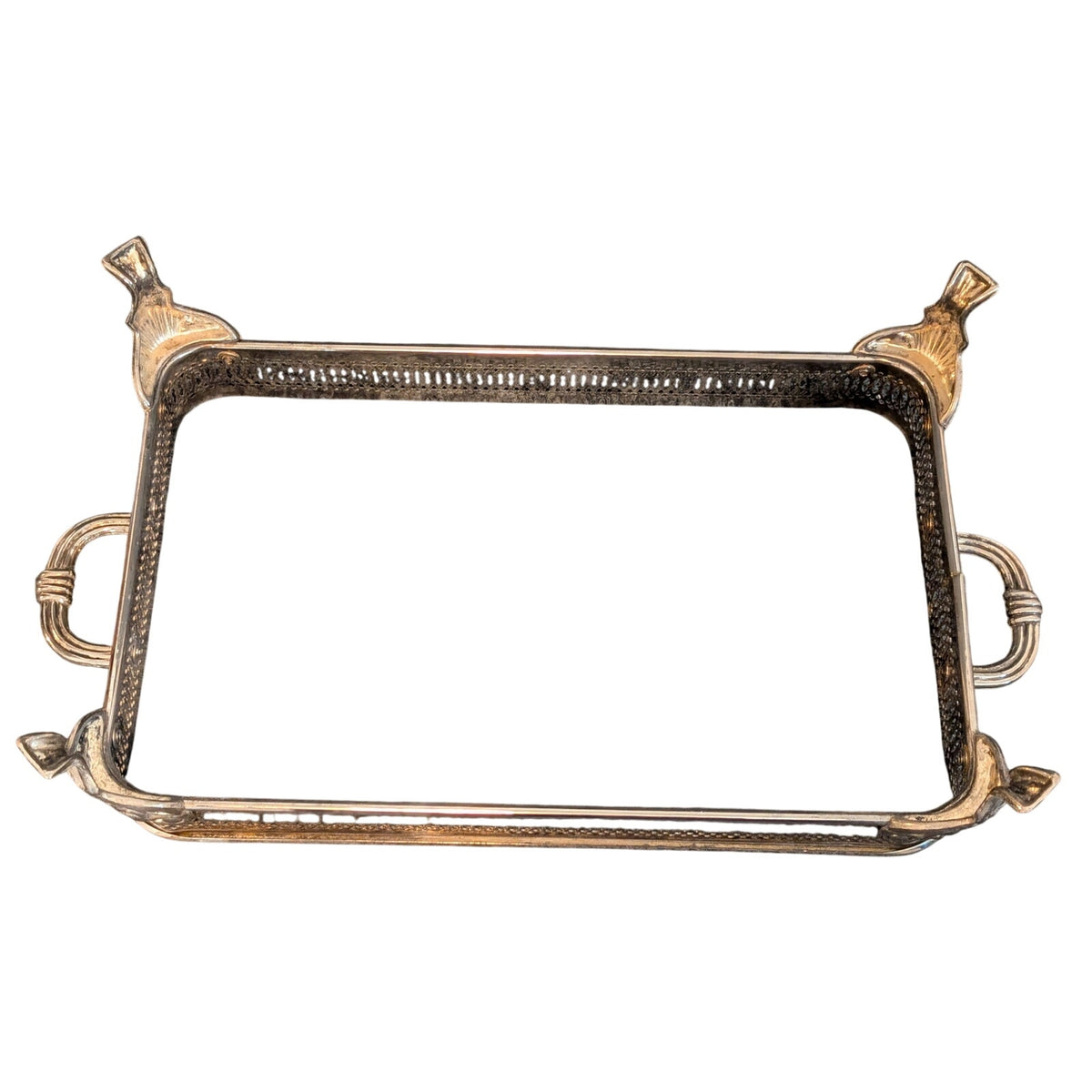 Vintage Silver Plated Casserole Dish Stand Upcycle Repurpose