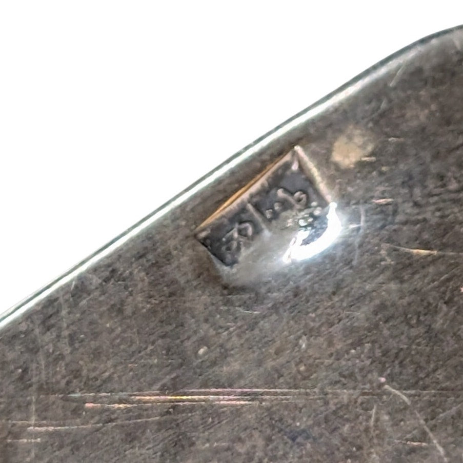 VTG 925 Sterling Silver Egyptian Hieroglyphics Cartouche Pendant 15" Necklace