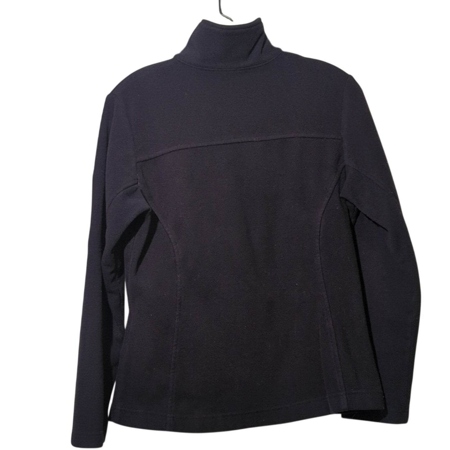 Columbia Black Full Fleece Jacket Men's Size Small