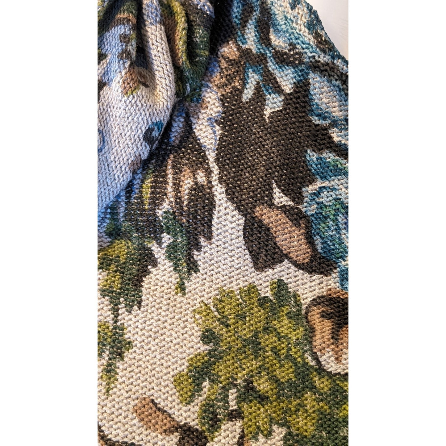 J Jill Beige Floral Cowl Neck Long Sleeve Tunic Sweater Womens Sz XS