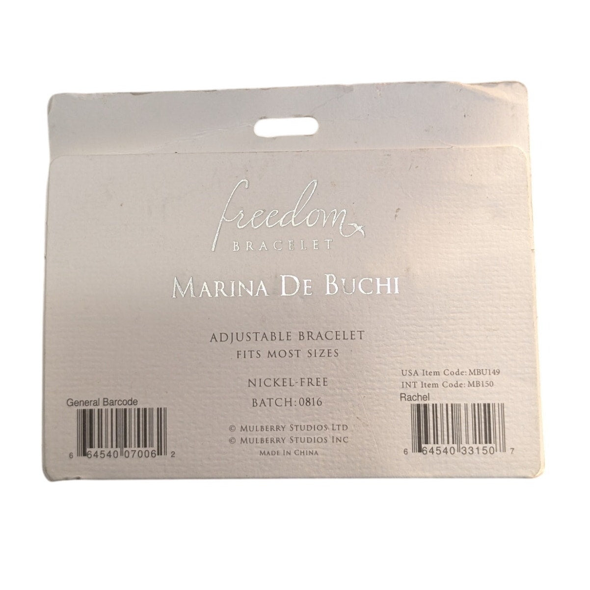 Marina De Buchi Gold Tone Freedom Bracelet 'Rachel'