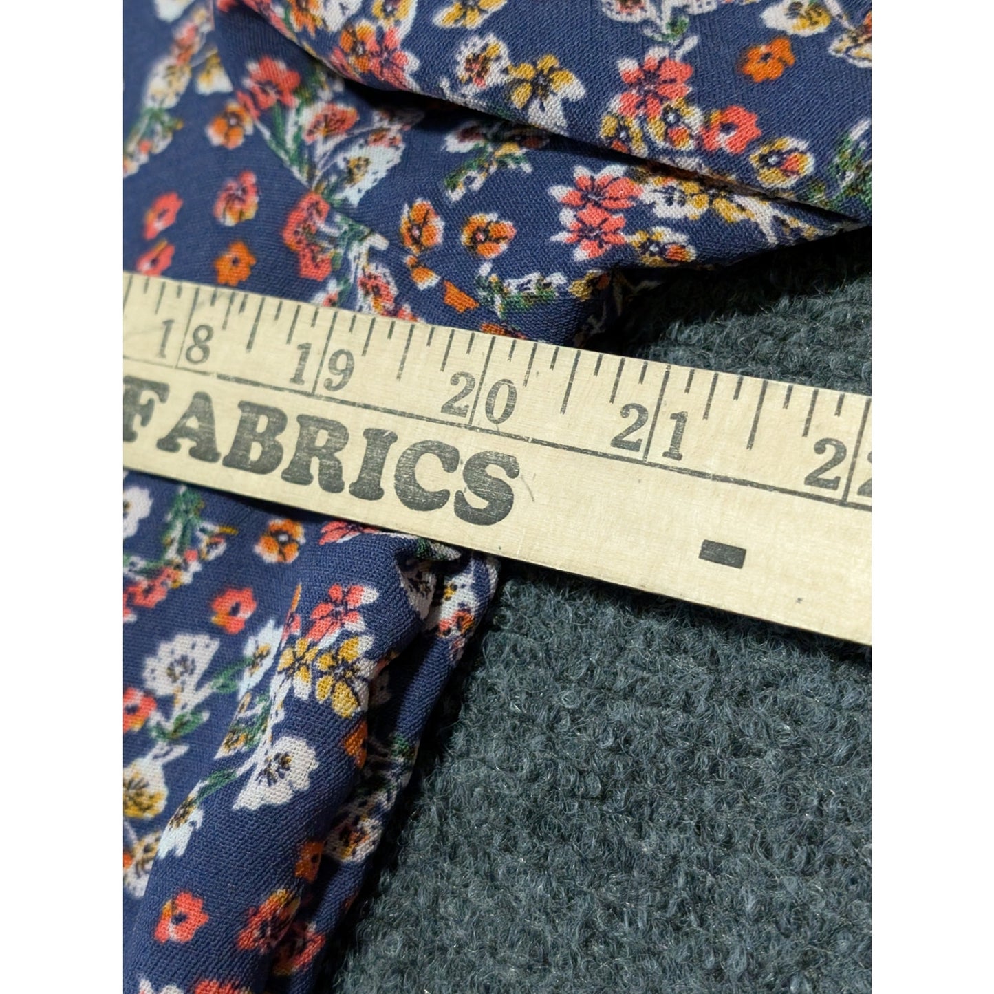 Time and Tru Long Sleeve Floral Knee Length Two Tiered Women's Dress Sz M 8-10
