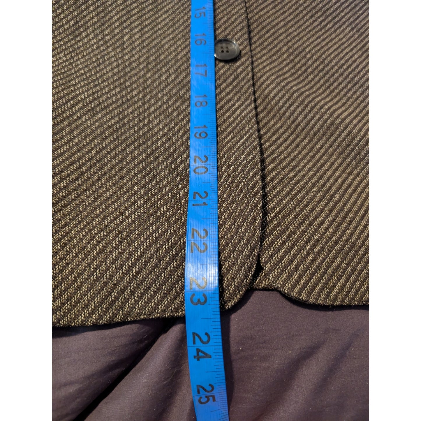 Lafayette 148 New York NWT Espresso Stripe Wool Blend Pant Suit Womens Size 10