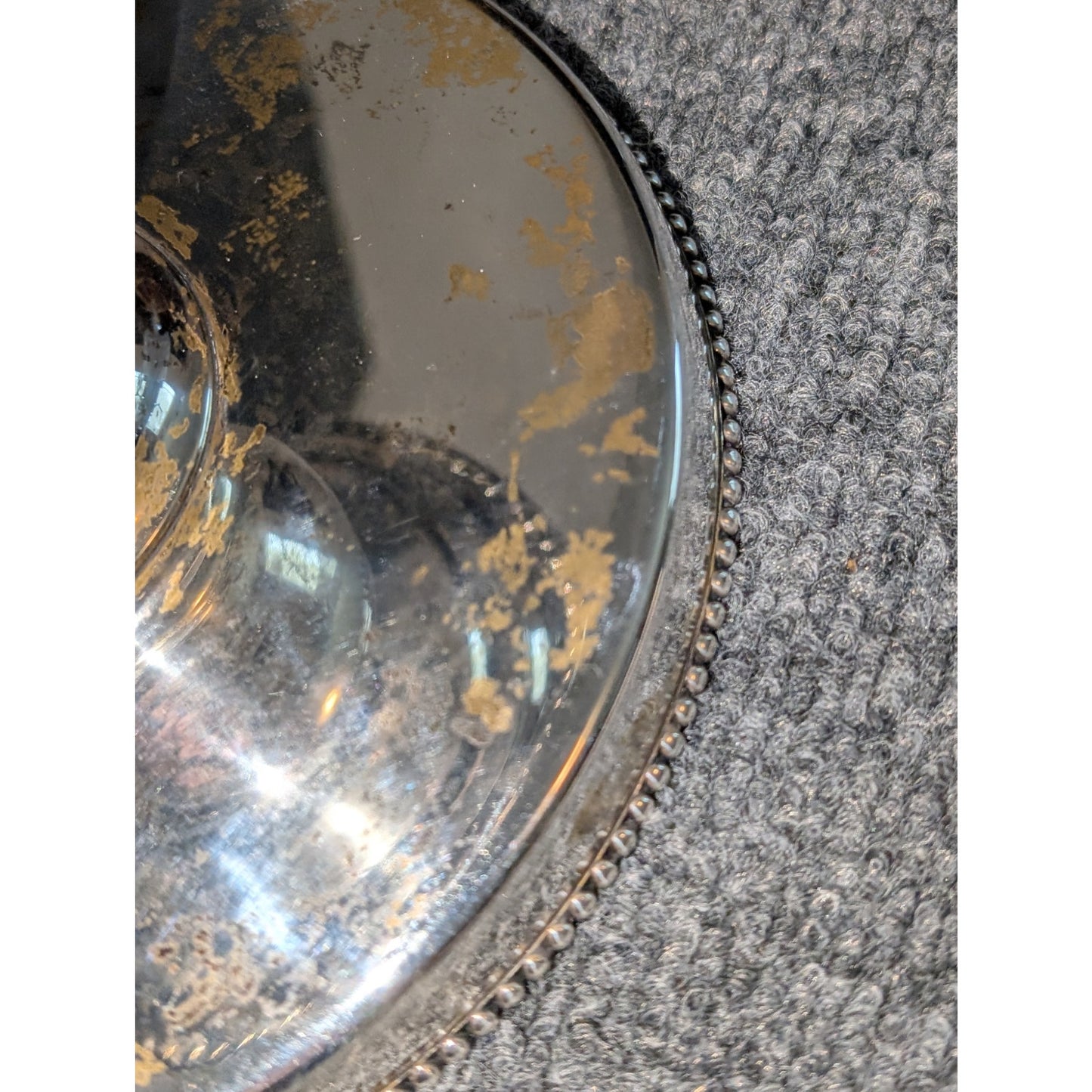 Vintage Bombay Silverplate Cake Stand (Without Glass Dome)