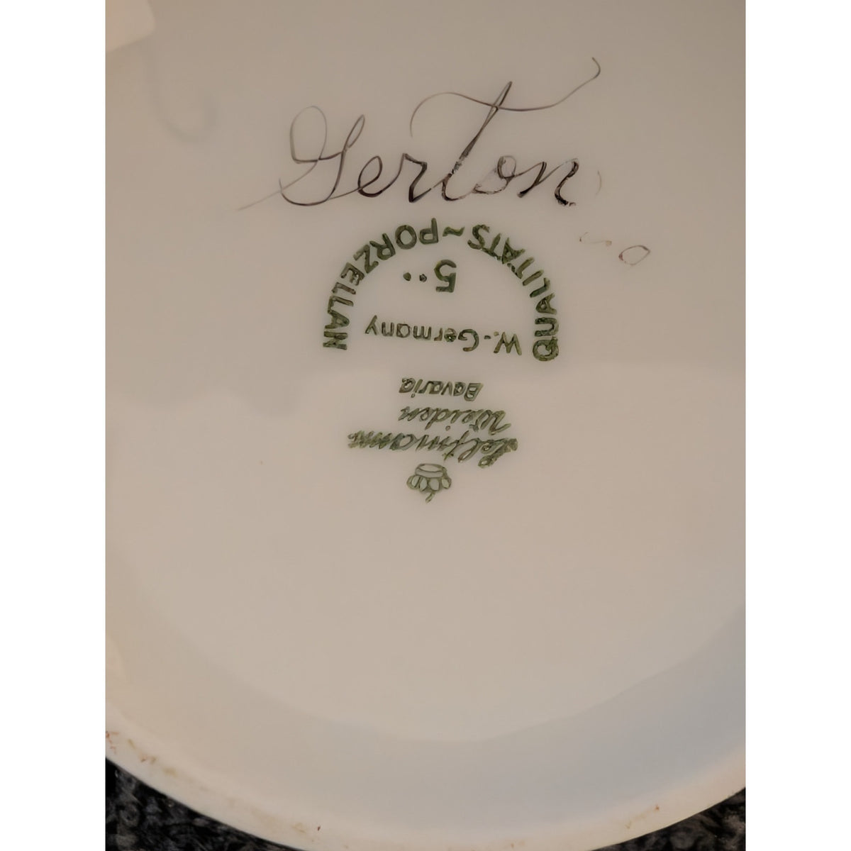 Vtg Seltmann Weiden Bavaria West Germany Signed 'Gerton' Porcelain Creamer
