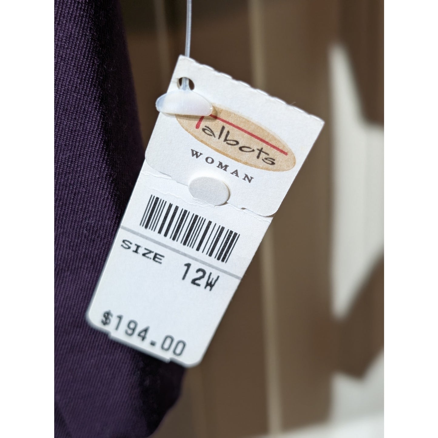Vintage Talbot's Aubergine Double Breasted Wool Blazer NWT Womens Plus Sz 12W