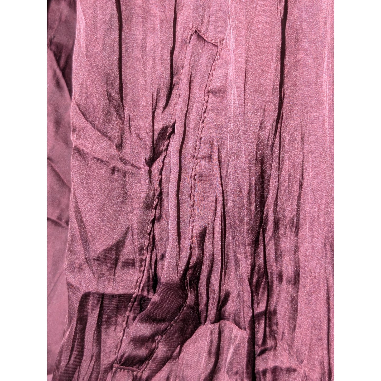 Chico's Reversible Bomber Chic Burgundy & Floral Ruched Ruffled Zip Jacket Sz 3