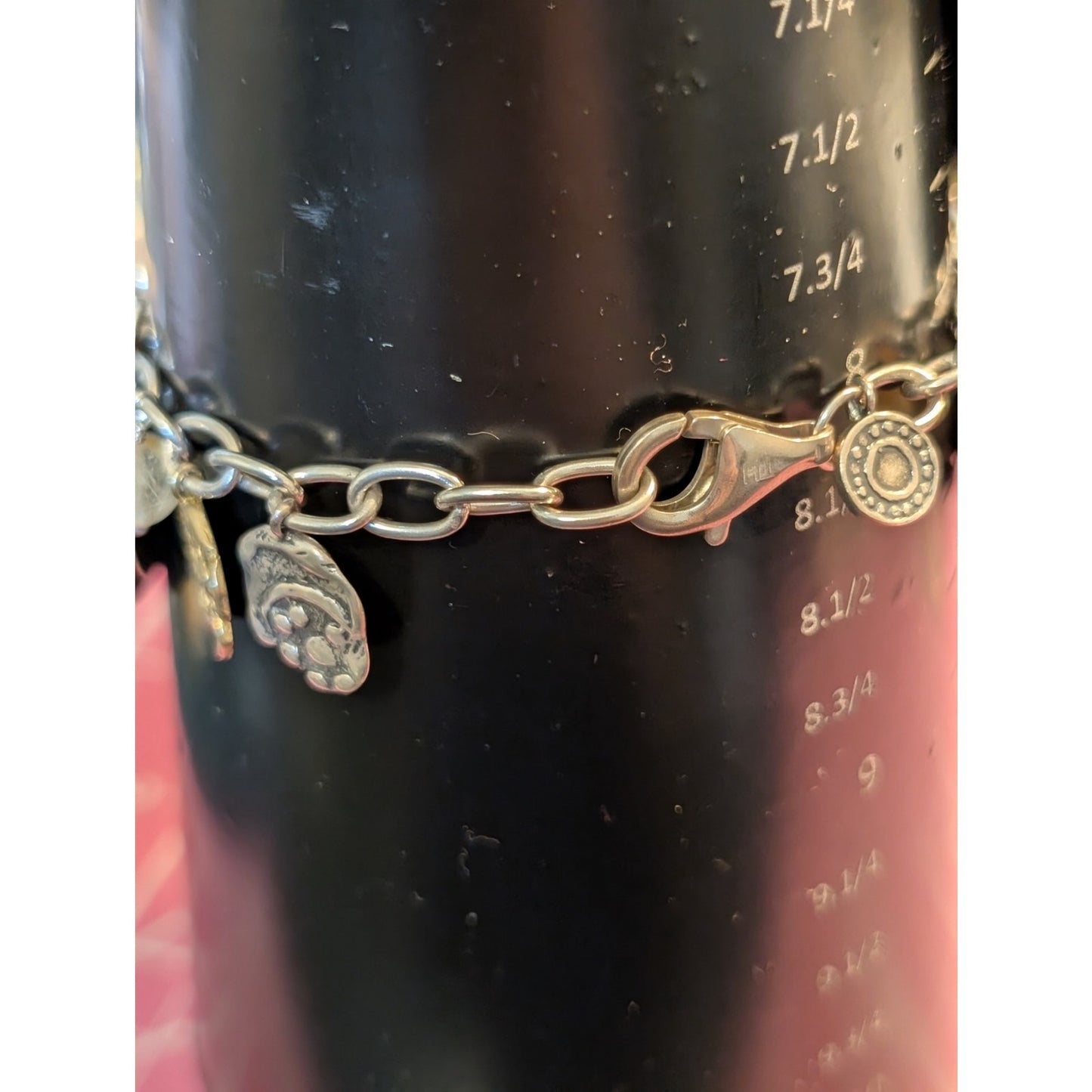 Silpada Perfect Composition Bracelet 925 Sterling Silver & Brass Charm Bracelet