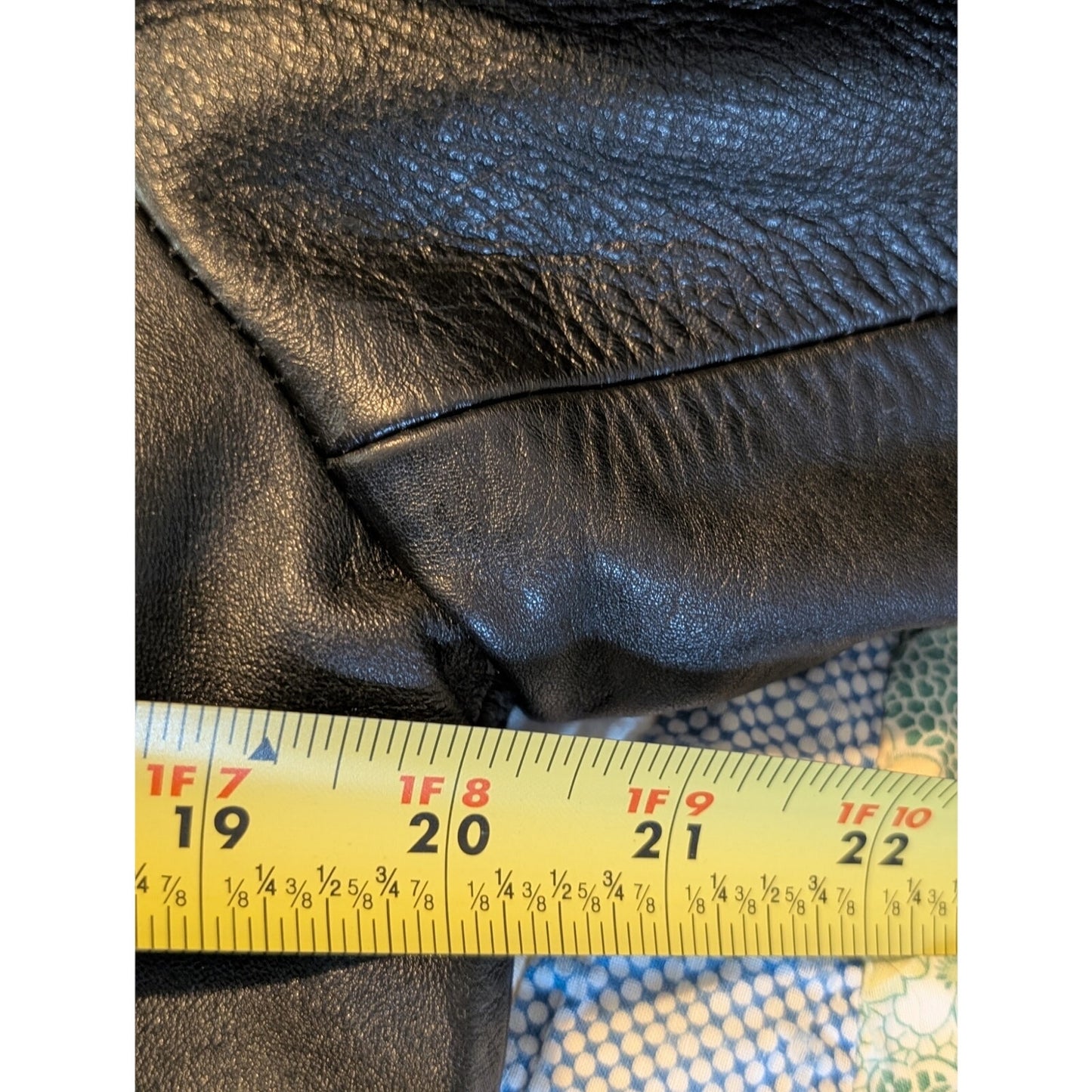 FLYING BIKES Oakwood NY Chapter Leather Zip Front Motorcycle Jacket Sz L