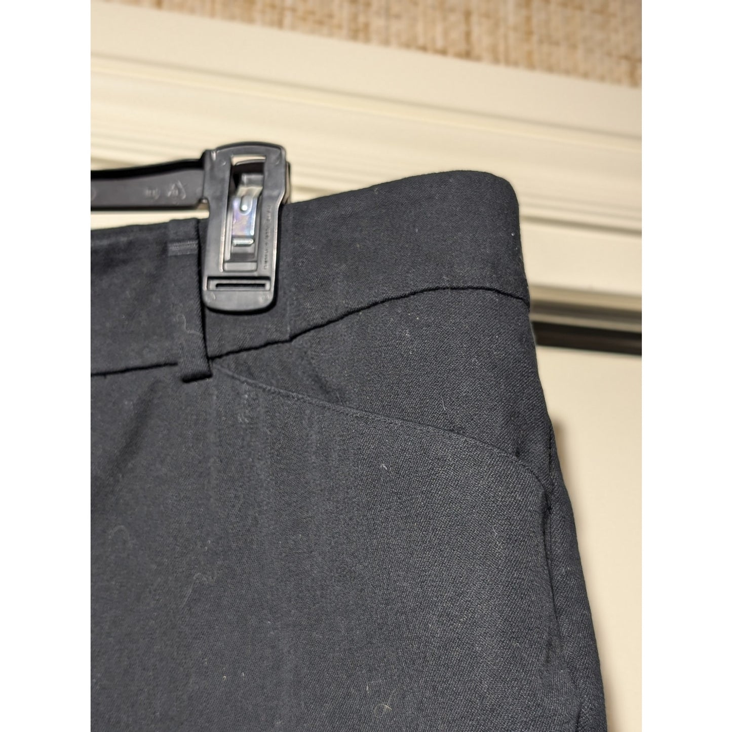 Merona Black Cotton Stretch Mid-Rise Ankle Pant Womens Size 18W