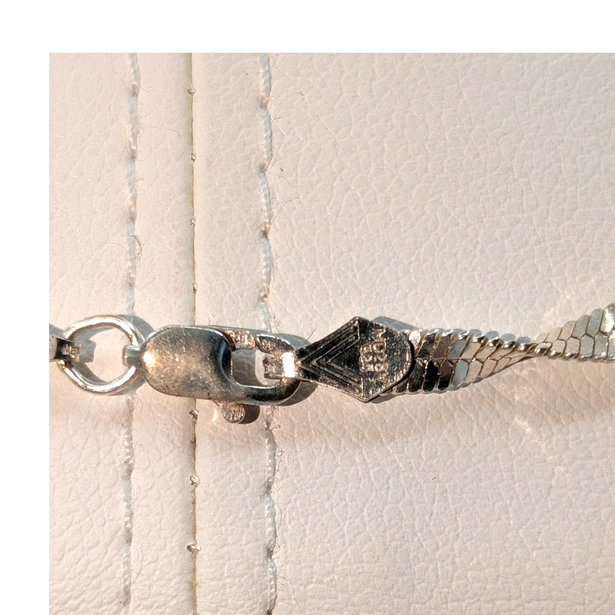 925 Italy Sterling Silver Twisted Herringbone 16" Chain Necklace