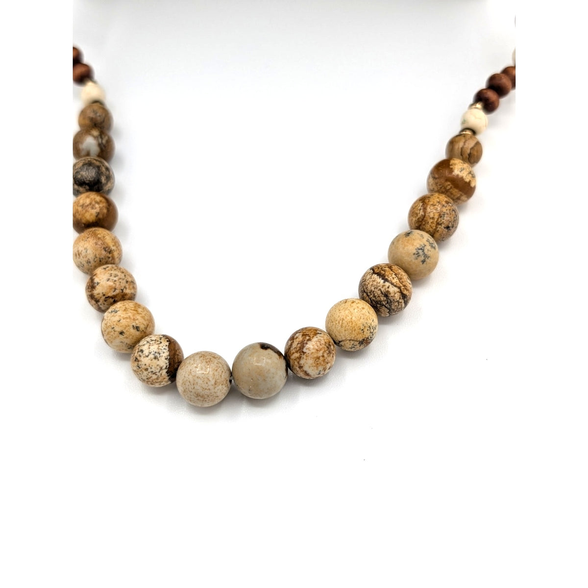 Jasper Stone Bead 42" Necklace