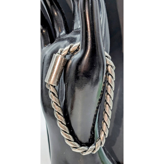 Thick Chunky Stainless Steel Satin Finish Nautical Link Magnetic Clasp Bracelet