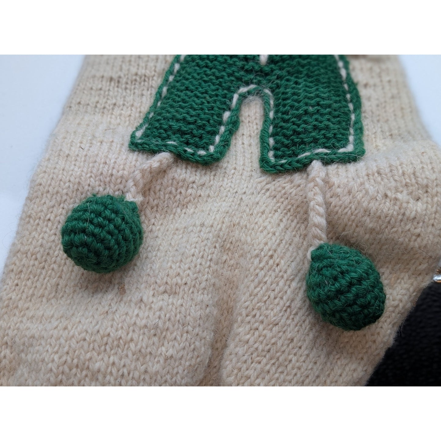 100% Wool Hand Made Artisan Child Christmas Stocking