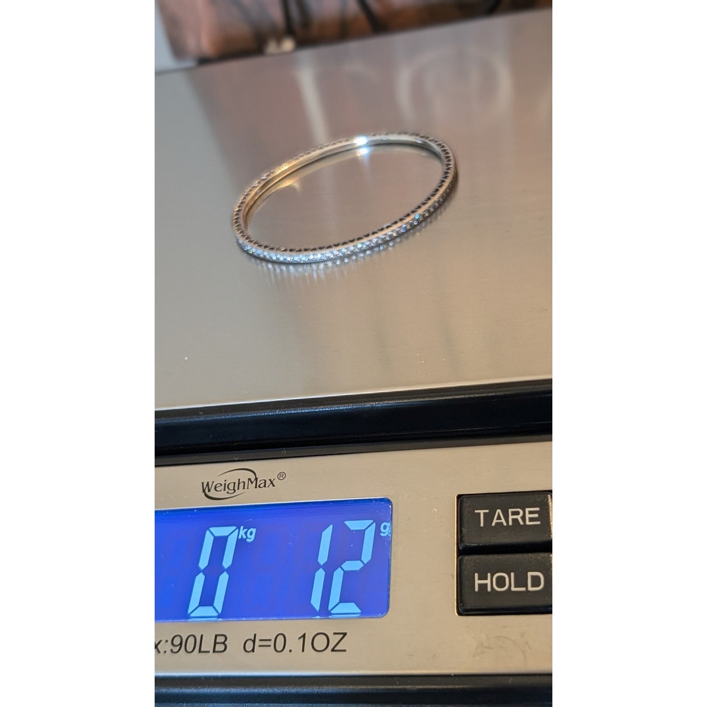 Retired Genuine Pandora Twinkling Forever Sterling Silver 925 Oval Bangle Sz 17