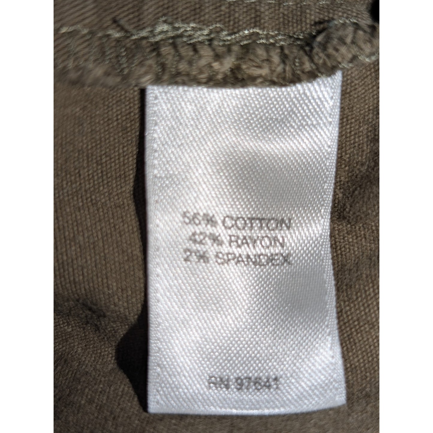 J. Jill Olive Brown Draw String Elastic Waist Cotton Stretch Pant Womens Sz S