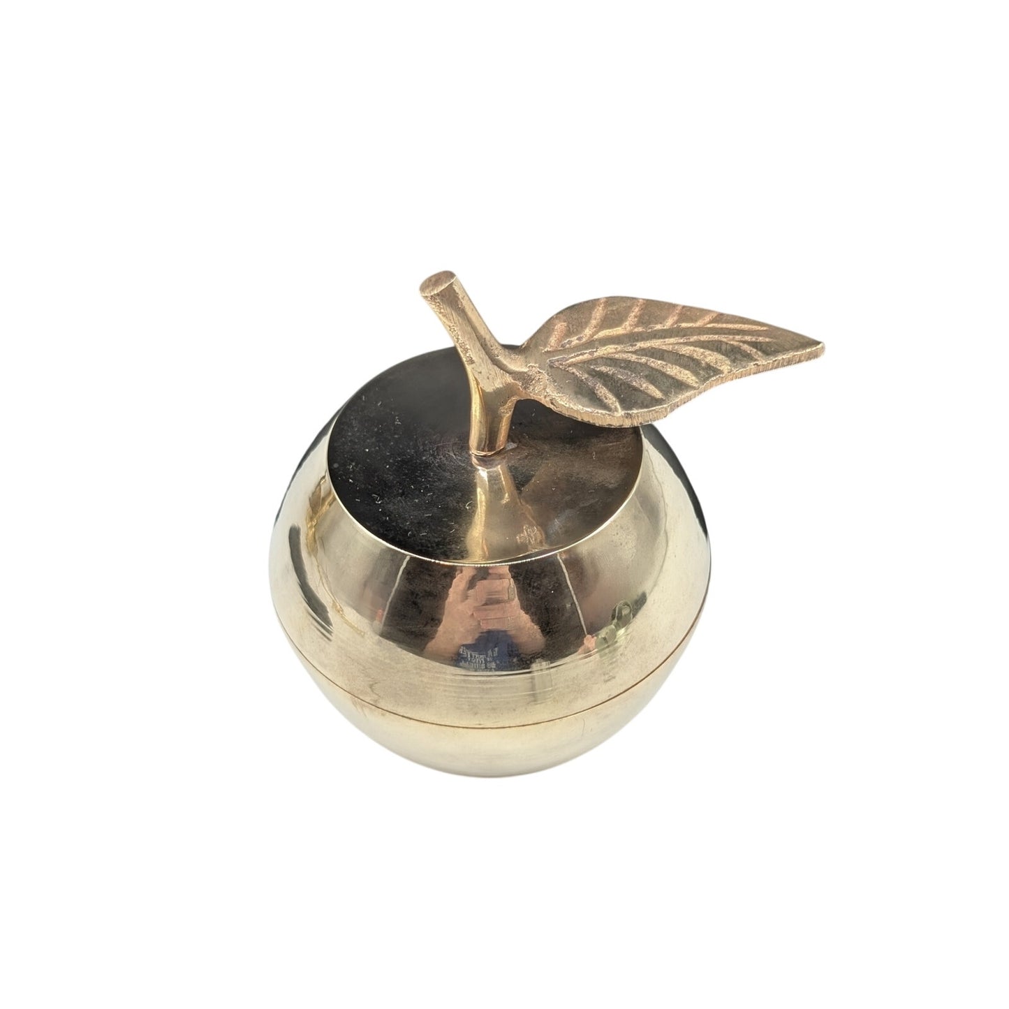Vintage Mid Century Modern Brass Apple