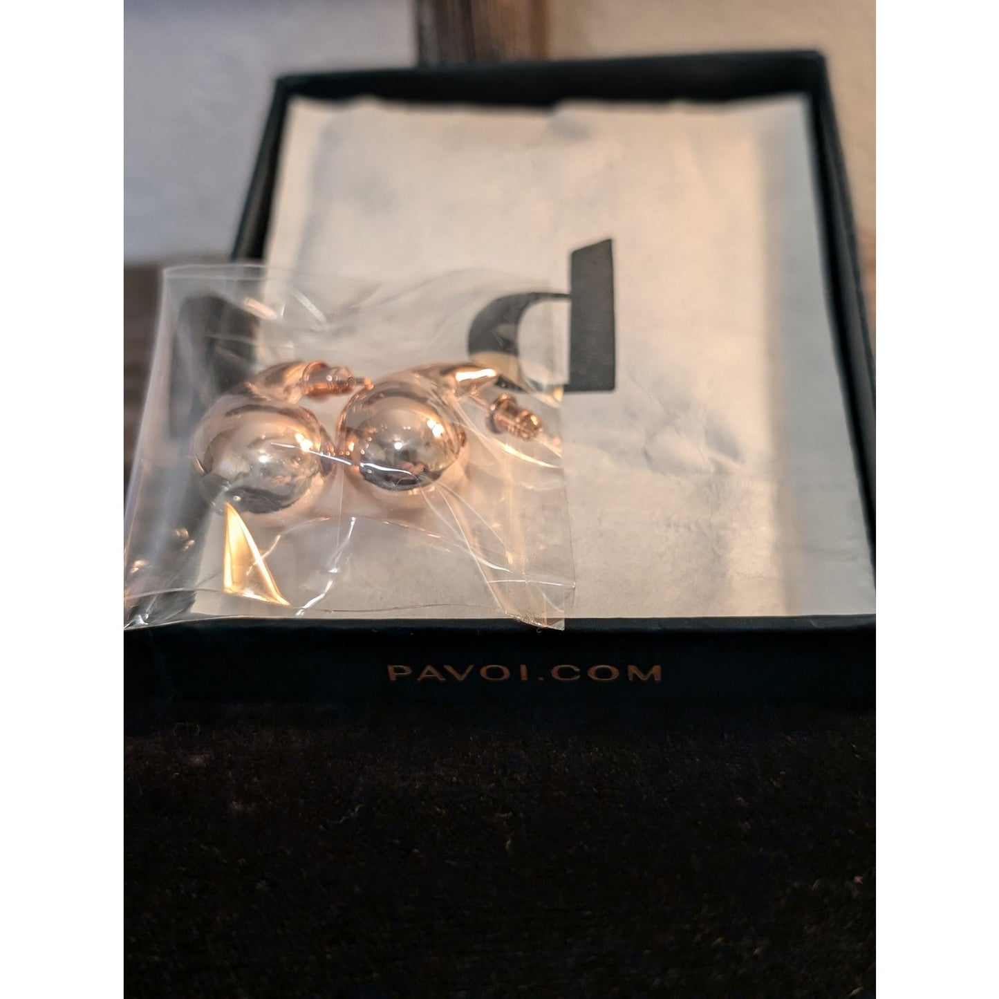 Three Pair Pavoi 14k Rose Gold Plated 925 Sterling Silver NWT Pierced Earrings