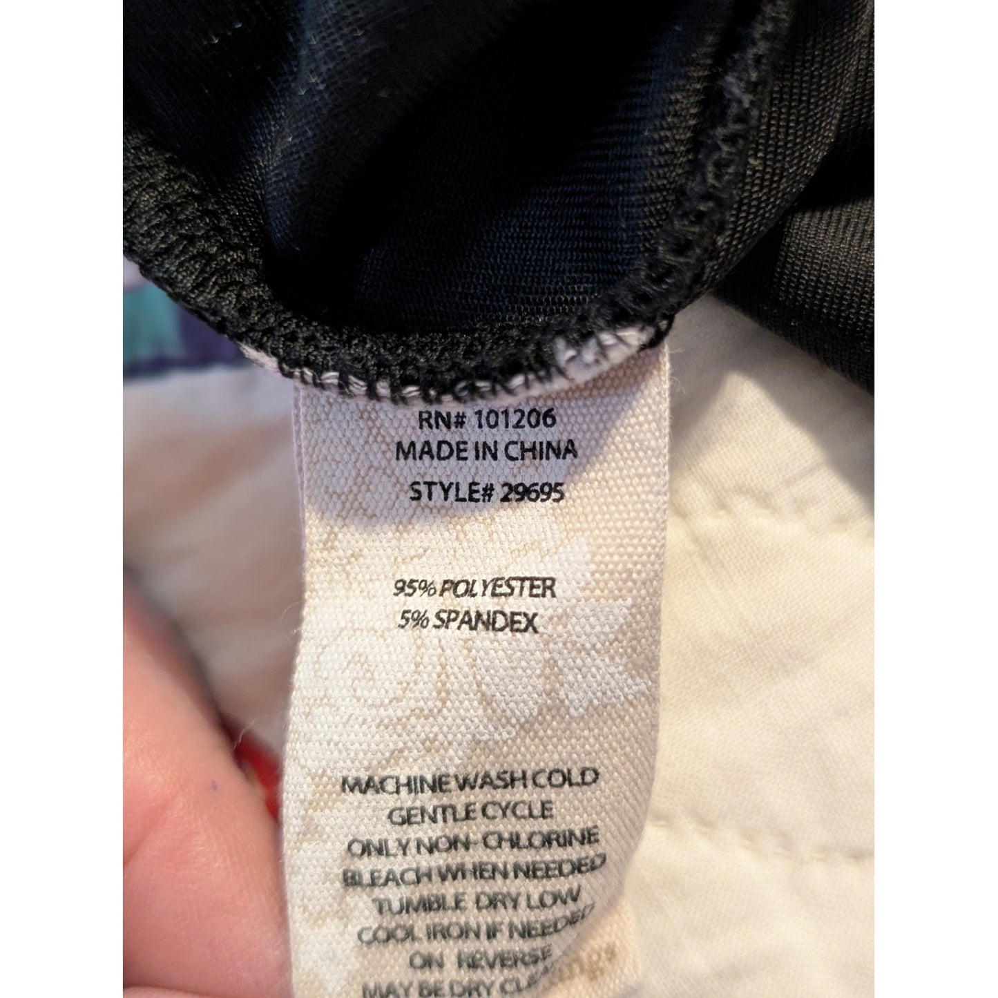 Soft Surroundings Black Velvet/Velour Button Up Collar Tunic Shirt Women's Sz M