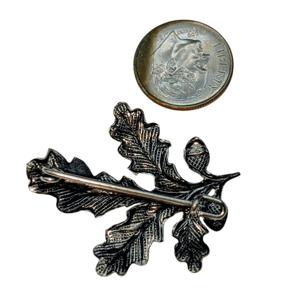 Oak Leaf Acorn Lapel Pin Boutonniere Base Groomsmen Gift