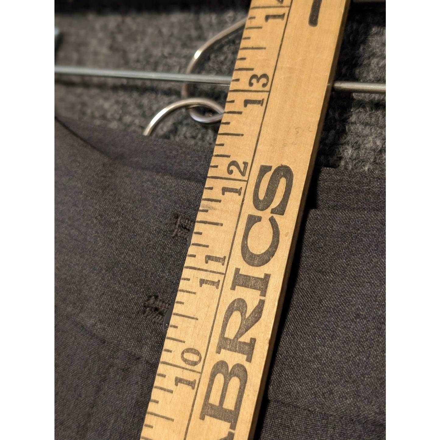 Calvin Klein Charcoal Classic Wide Leg High Rise Womens Sz 16W Dress Pant