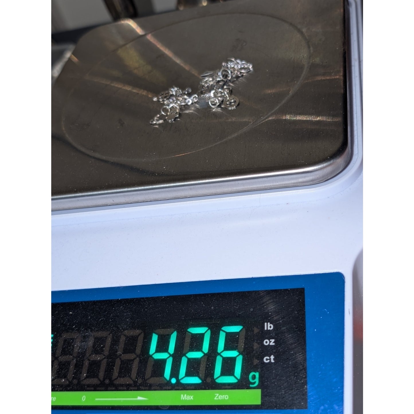 Marked 925 Mex Lucky Charm Silver Tone Bracelet