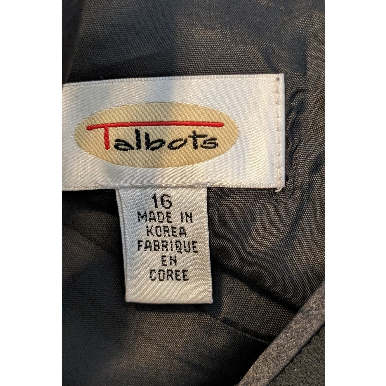 Talbots NWT Maxi Length Black Formal Dress With Sheer Short Sleeves Womens Sz 16
