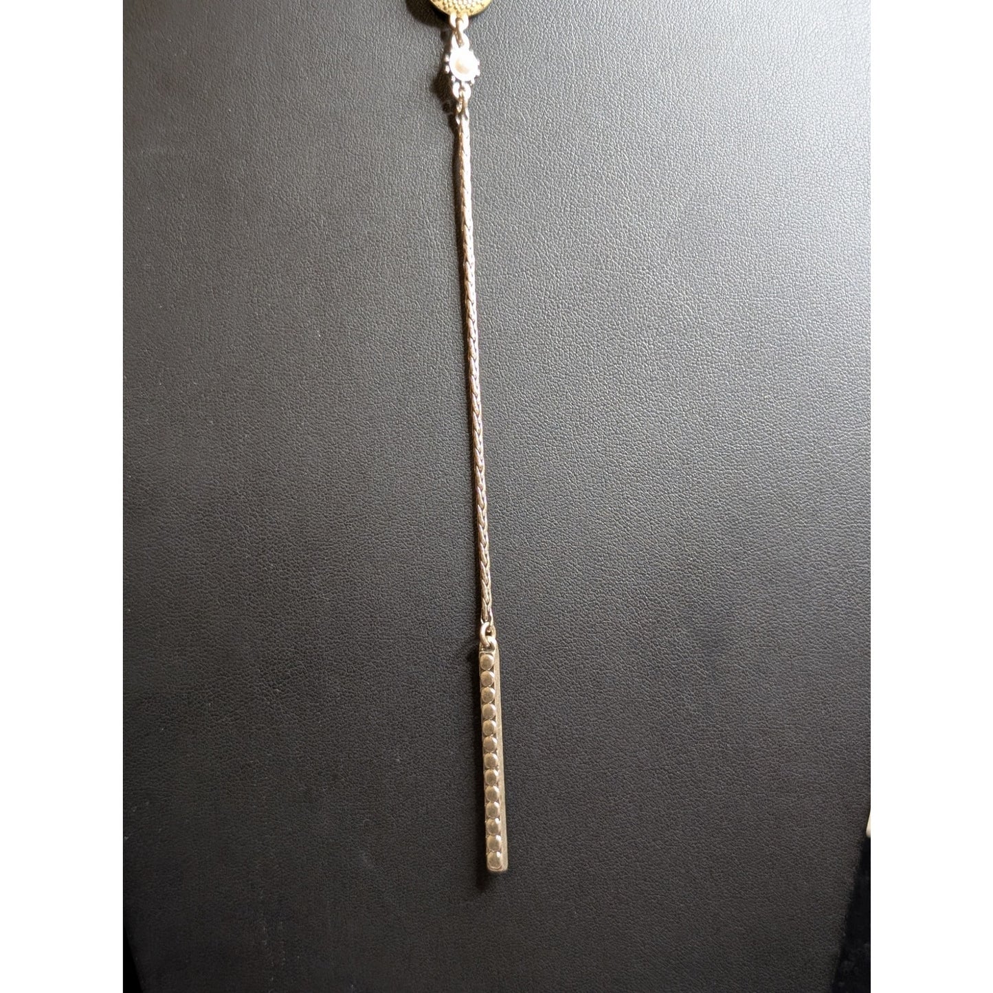 Lucky Brand Boho Celestial Whimsygoth Y-Drop Necklace Two Tone Necklace