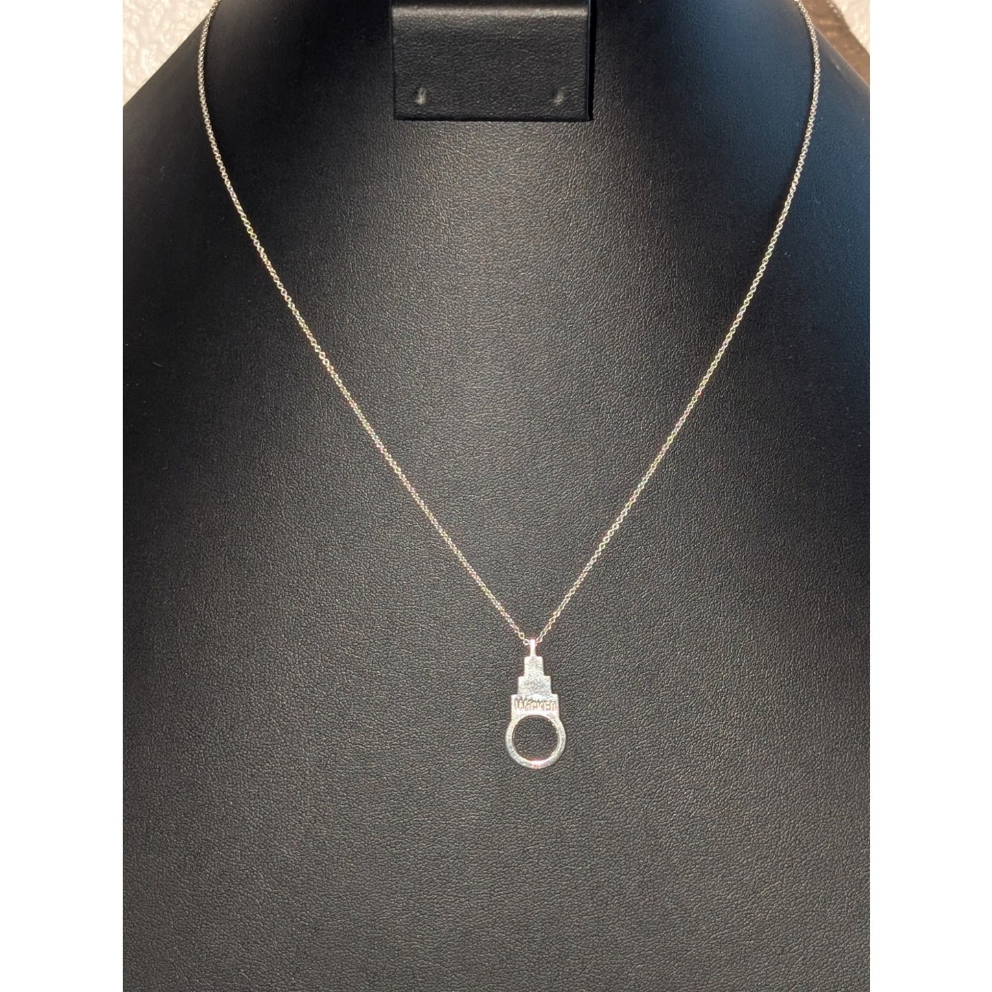 925 Sterling Silver 'Wicked' Pendant 18" Chain Necklace