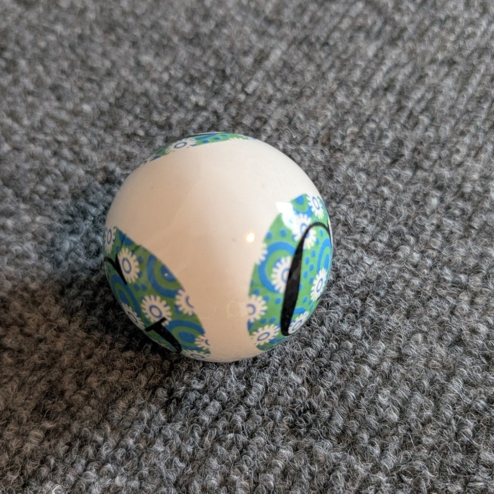 2" Diameter Ceramic Initial 'G' Decorative Ball