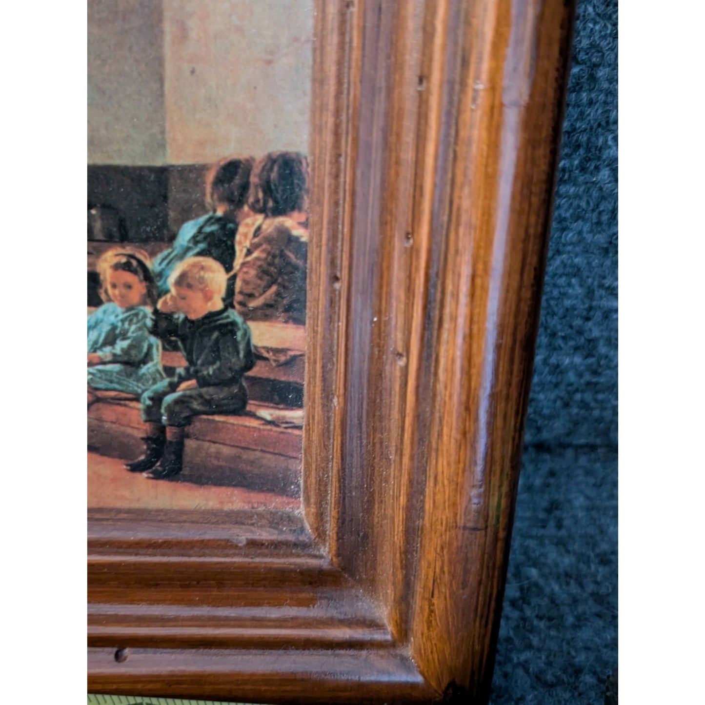 Vintage Winslow Homer (1871) The Country School Wood Framed Print Art