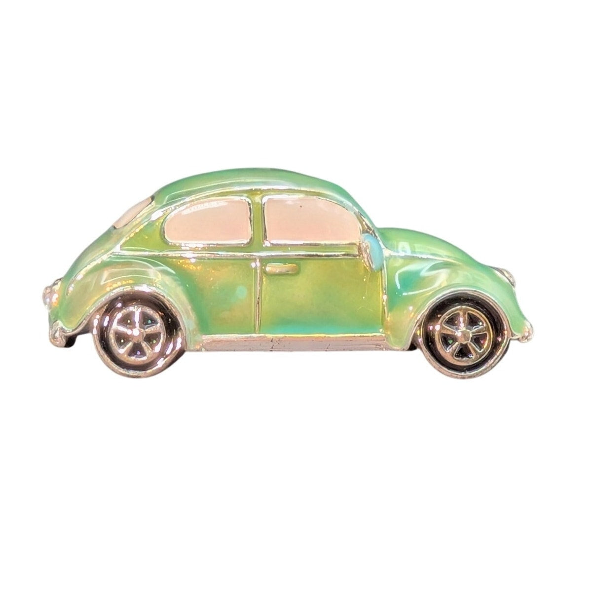 Napier Signed Mint Green Enamel VW 'Punch Buggy' Bug Car Brooch/Pin