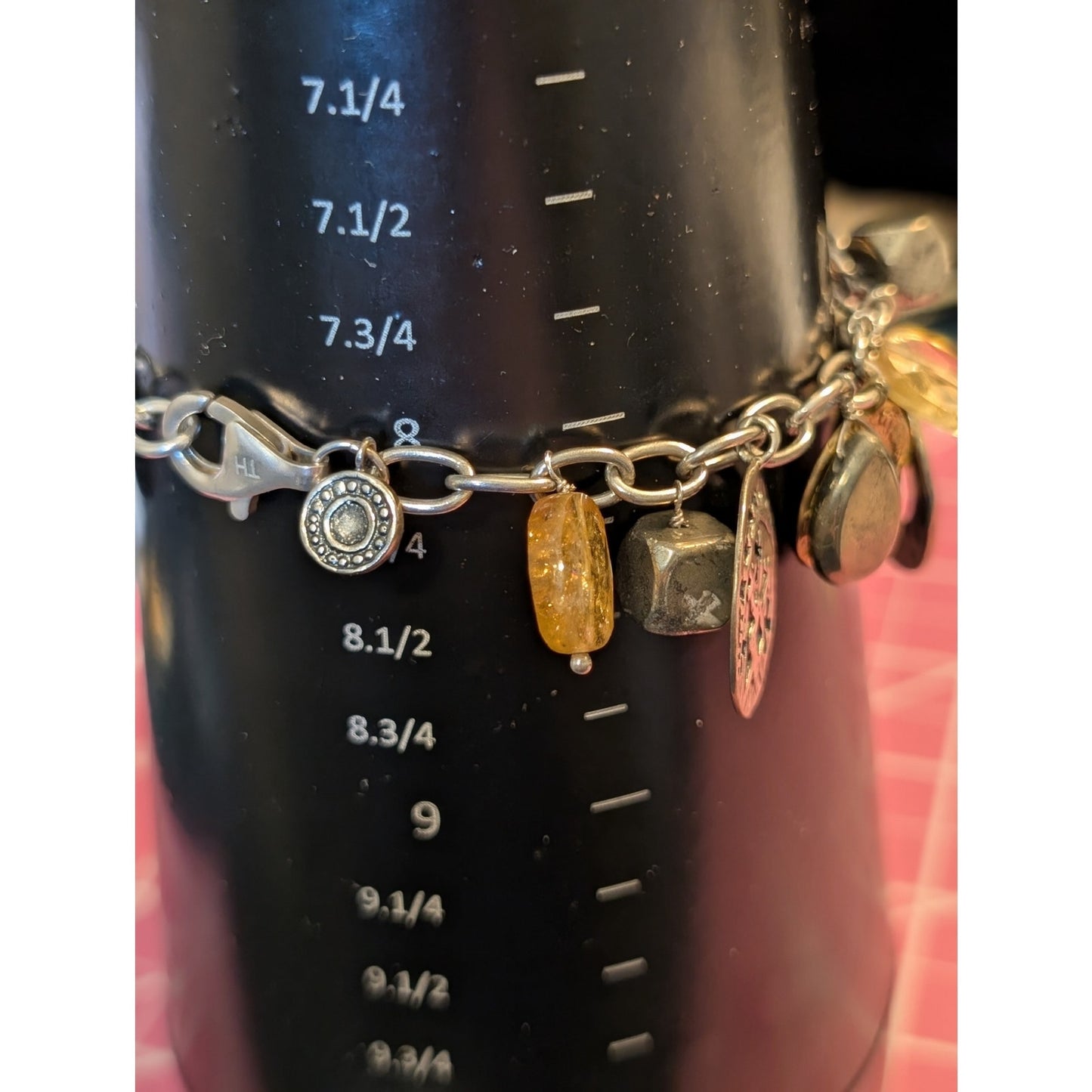 Silpada Perfect Composition Bracelet 925 Sterling Silver & Brass Charm Bracelet
