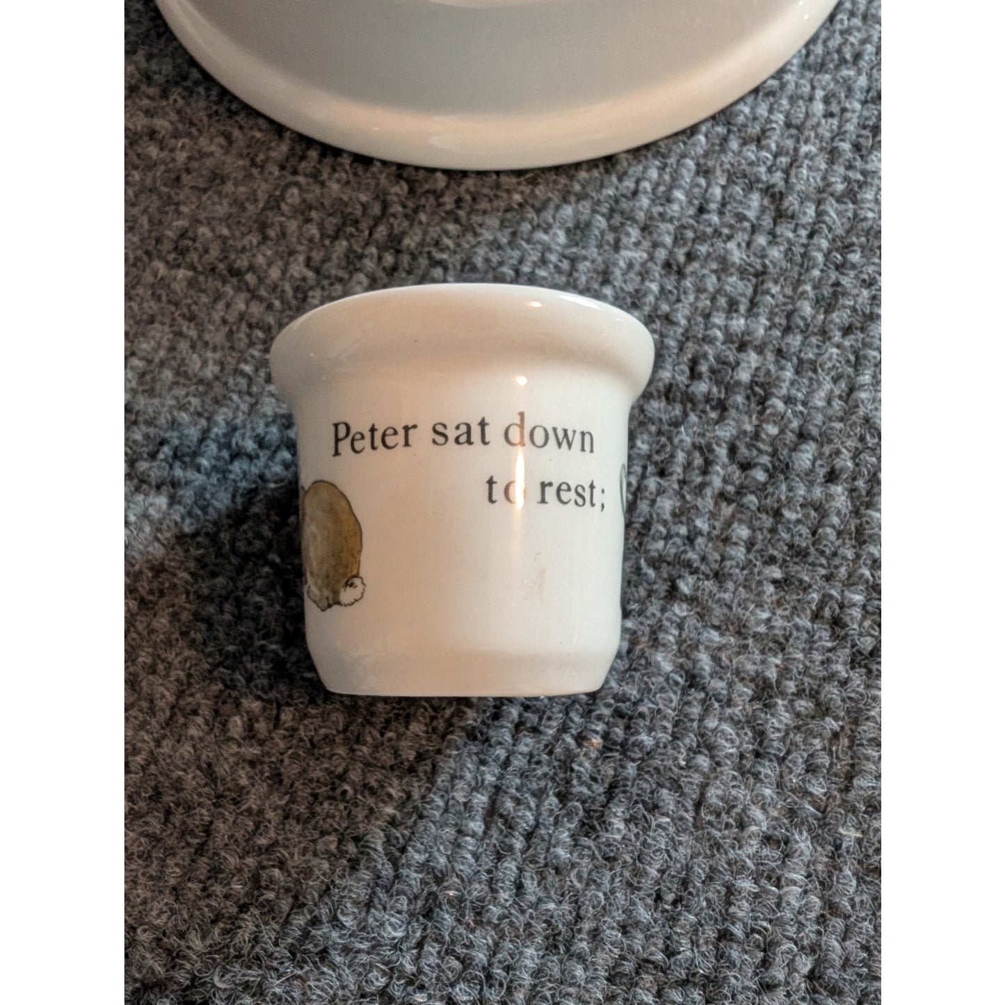 Vintage Beatrix Potter Peter Rabbit Wedgwood 4 Piece Nursery Set