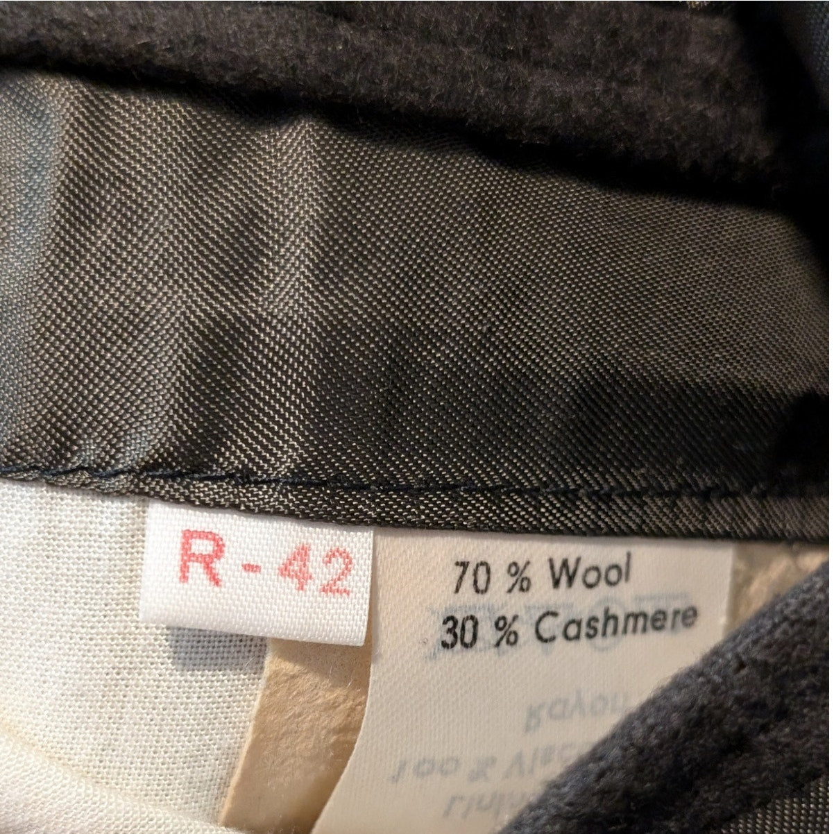 Vtg Lanzetti Army Green Cashmere & Wool Blend Lined Men's Sports Coat Size 42R