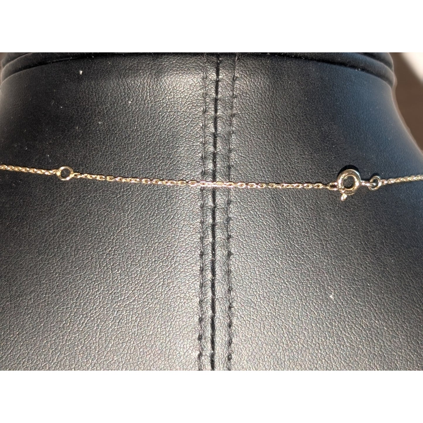 925 Vermeil Initial 'A' Pendant 16"-18" Necklace