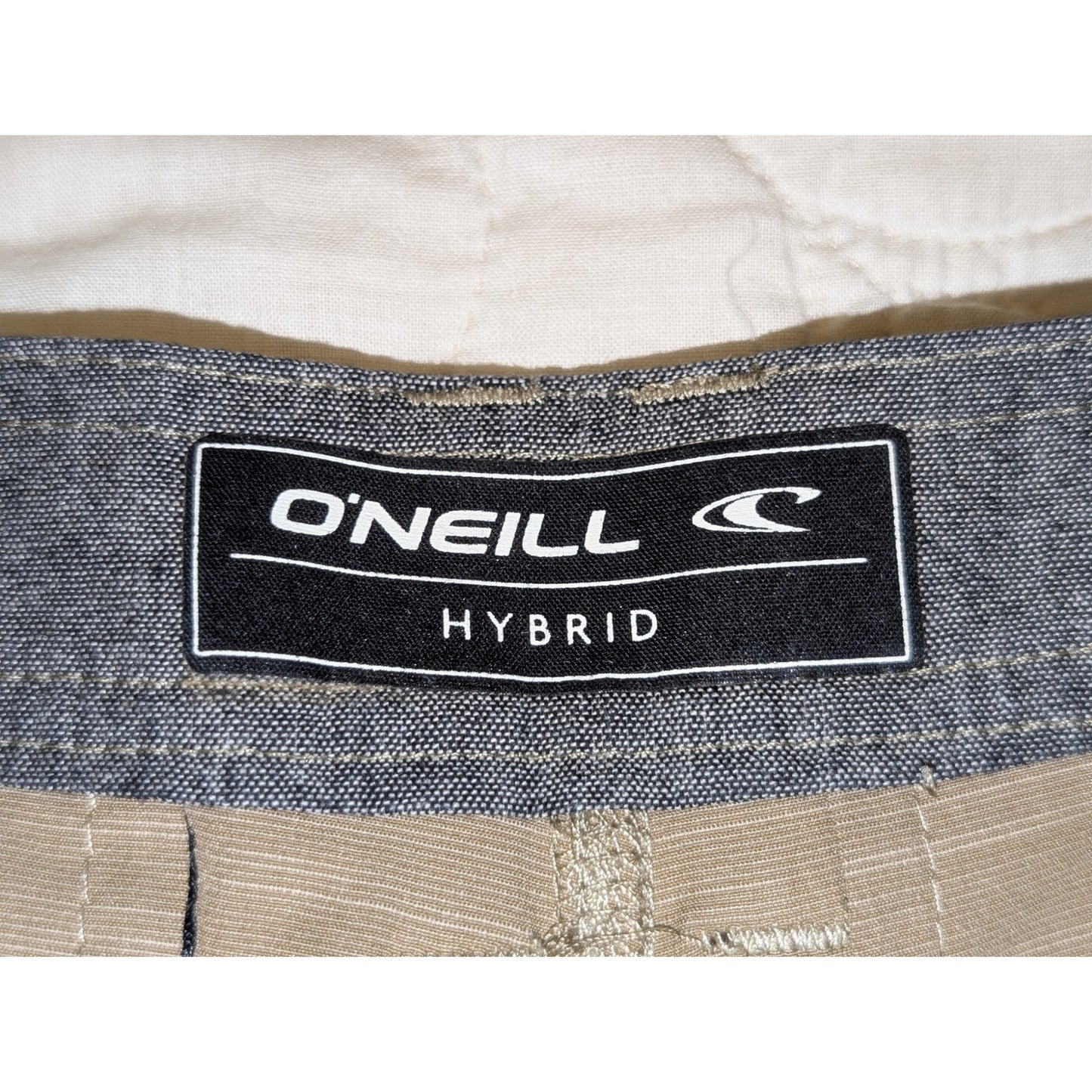 O'Neill Reserve Slub Hybrid Khaki Walk Short Mens Sz 27
