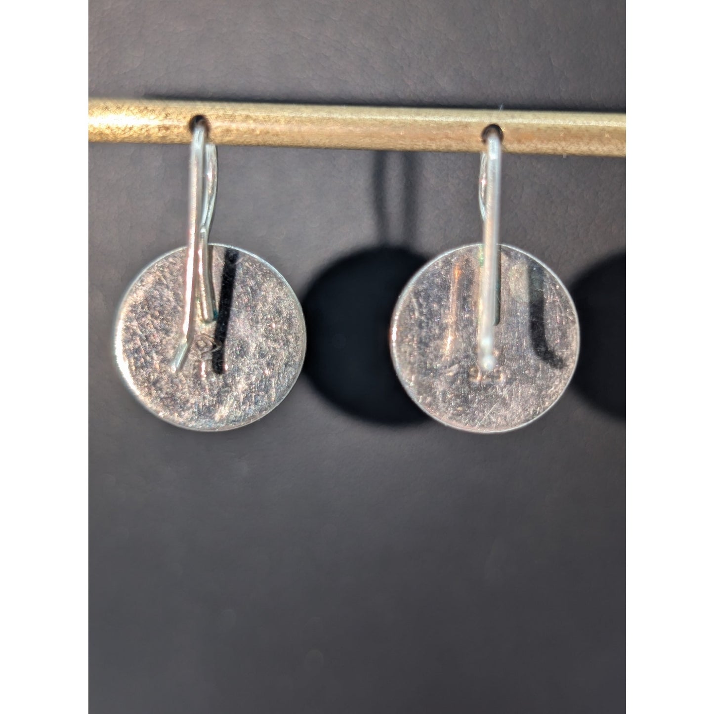 Retired Silpada Black Onyx Inlay Sterling Silver Wire Earrings