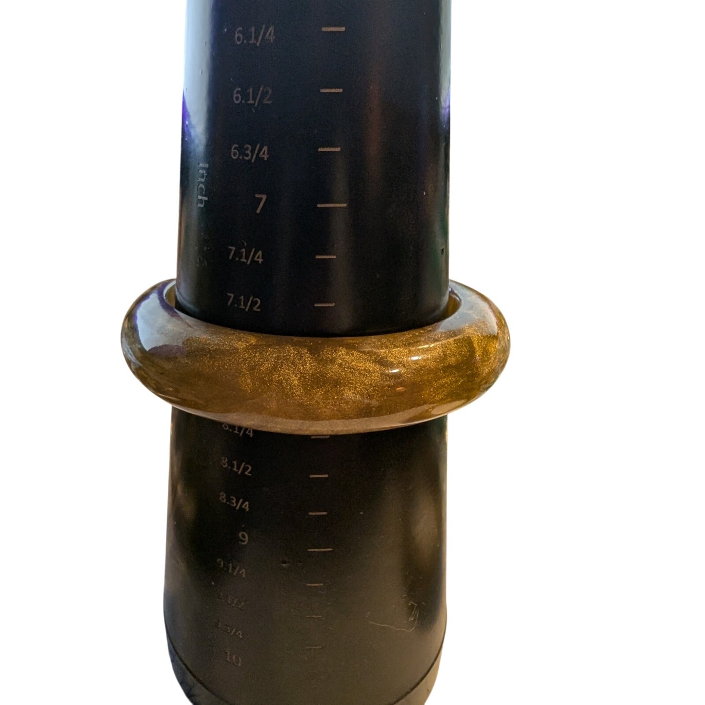 VTG Set of 2 Golden Shimmer Marbled Heavy (Nice Clank) Lucite Bangle Bracelets