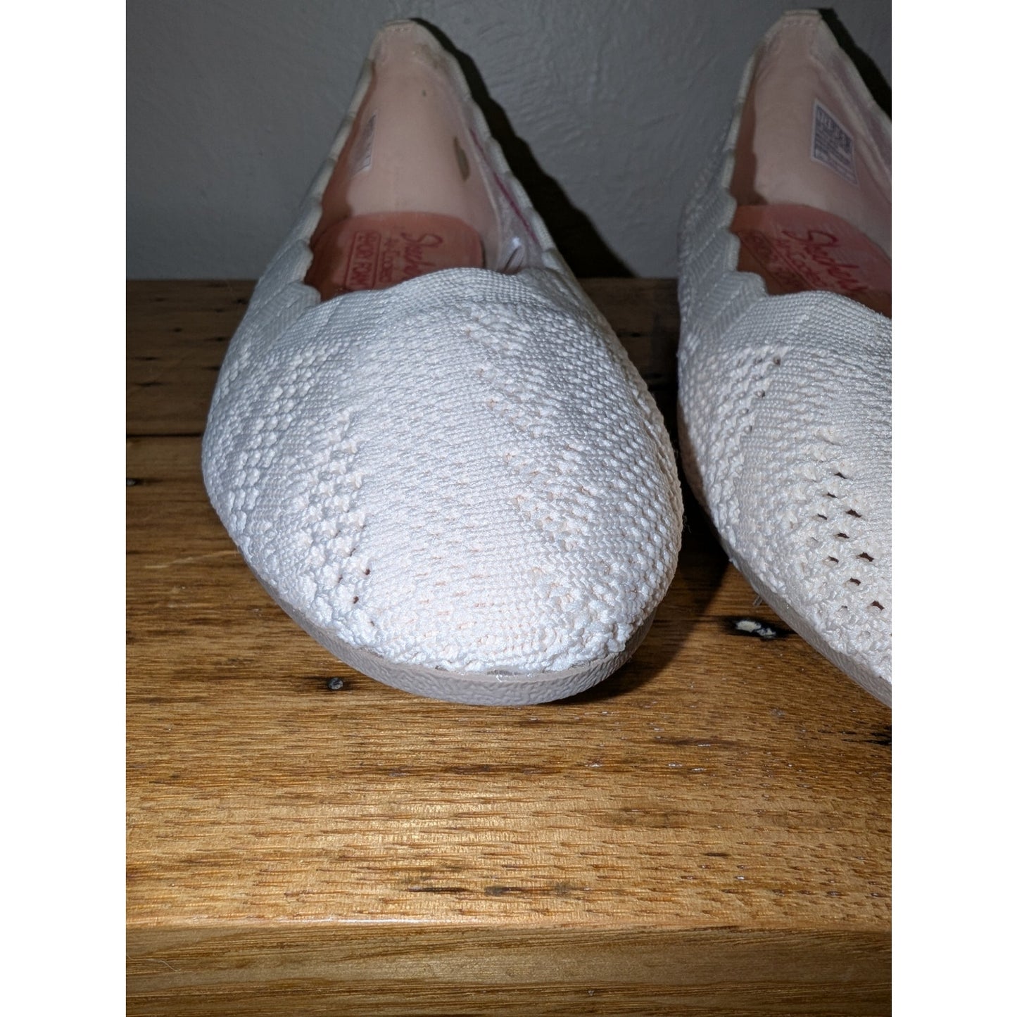 Skechers Cleo's Simply Airy Vegan Stretch Memory Foam Flat Shoes New in Box Sz 7