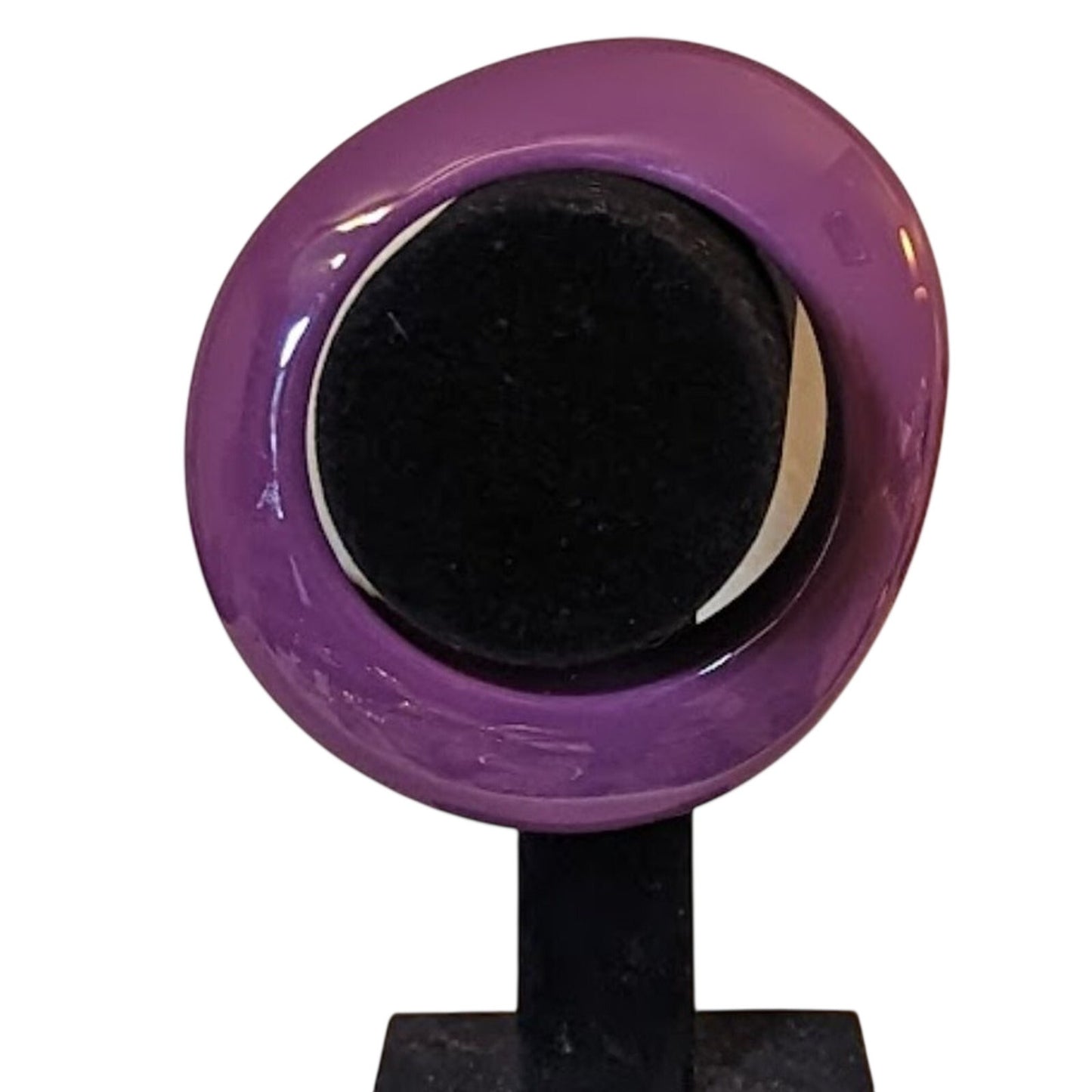 Vintage Purple Asymmetrical Retro Design Bangle Bracelet