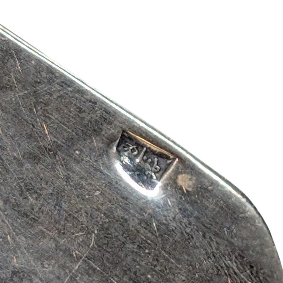 VTG 925 Sterling Silver Egyptian Hieroglyphics Cartouche Pendant 15" Necklace