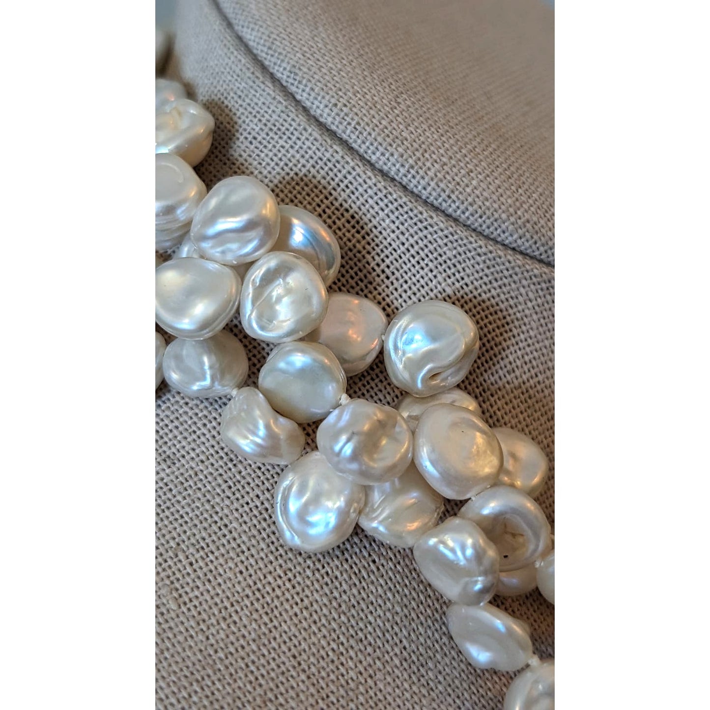 Lucas Lameth Multi-Strand Freshwater Pearl Necklace/Sterling Silver Clasp 18"