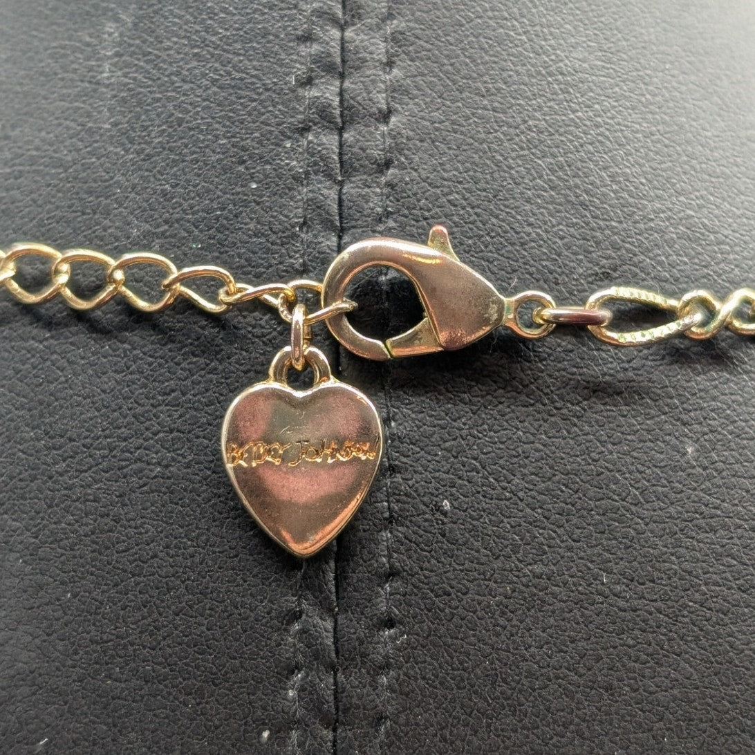 Betsey Johnson Multi Heart and Locket 31.5" Adjustable Chain Necklace