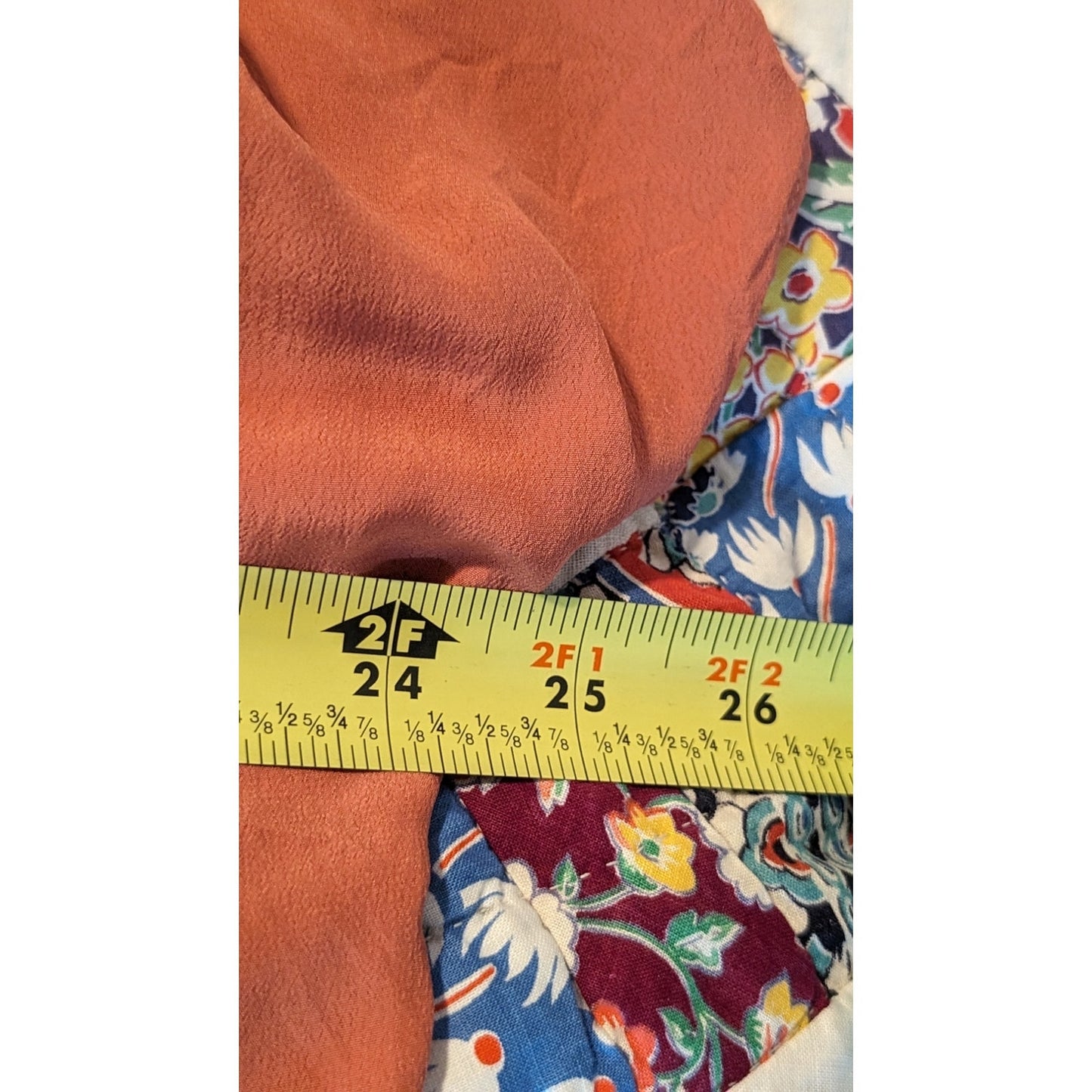 Lovestitch Brick V-Neck Button Up Tie Front Short Sleeve Blouse Womens Sz L